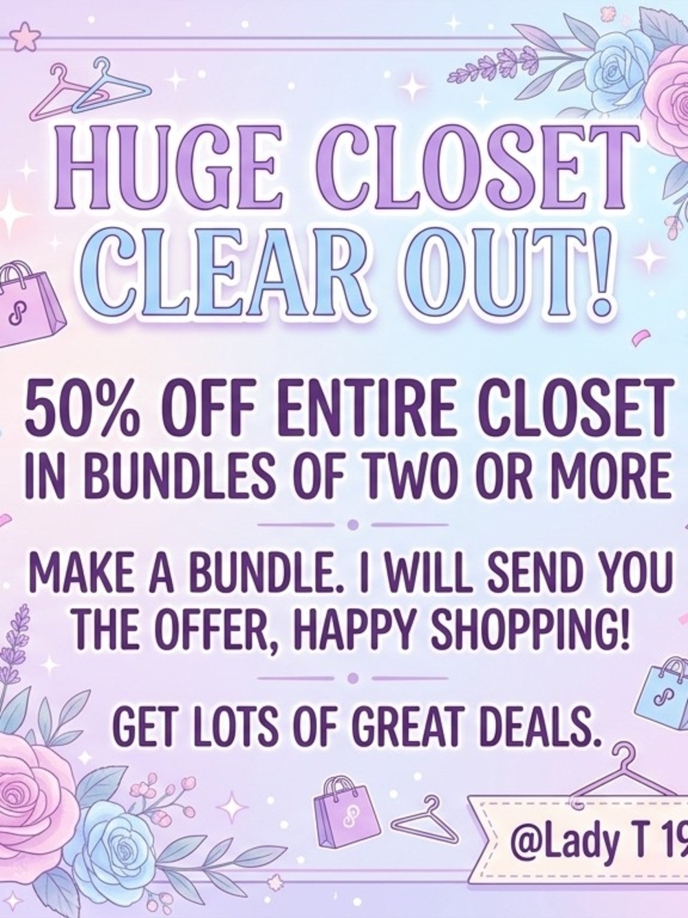 🔥💥HUGE 50% OFF CLOSET IN BUNDLES OF 2 OR MORE 🔥💥THRU 6/7/26🌹🌹